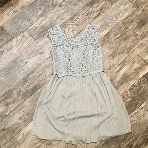 Steel Blue Bridesmaids Dress from David’s Bridal